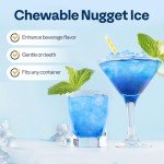 VIVOHOME Nugget Ice Maker for Home and Travel