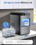 Portable Nugget Ice Maker with Self-Cleaning Feature