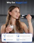 Portable Nugget Ice Maker with Self-Cleaning Feature