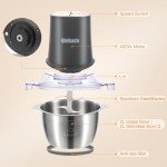 Qinkada Electric Food Processor with 2 Bowls