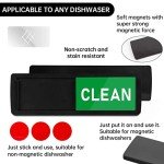 Clean Dirty Dishwasher Magnet for Kitchen (Black)
