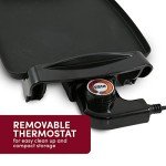 Elite Gourmet Electric Non-Stick Griddle, 10.5"x8.5
