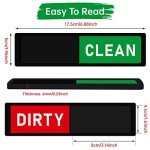 Clean Dirty Dishwasher Magnet for Kitchen (Black)