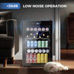 Kismile 4.5 Cu.ft Mini Beverage Refrigerator