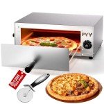 Electric Pizza Oven for 12-Inch Pizzas, Stainless Steel