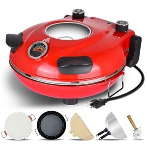 Davivy 12" Indoor Pizza Oven with Timer & Stone