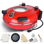 Davivy 12" Indoor Pizza Oven with Timer & Stone