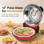 Davivy 12" Indoor Pizza Oven with Timer & Stone