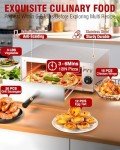 Electric Pizza Oven for 12-Inch Pizzas, Stainless Steel