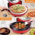 Davivy 12" Indoor Pizza Oven with Timer & Stone