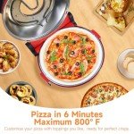 Davivy 12" Indoor Pizza Oven with Timer & Stone