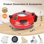 Davivy 12" Indoor Pizza Oven with Timer & Stone