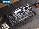 KVNTOOLS 30” Stainless Steel 5-Burner Gas Cooktop