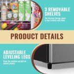 WANAI 4.5 Cu.Ft Double Door Mini Refrigerator