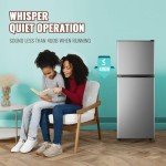 WANAI 4.5 Cu.Ft Double Door Mini Refrigerator