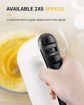SHARDOR Electric Hand Mixer with 6 Speeds & Accessories