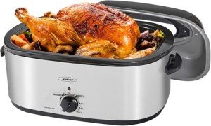 Sunvivi 30lb Electric Roaster Oven with Lid