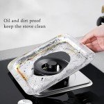 100 Pack Disposable Aluminum Foil Burner Liners