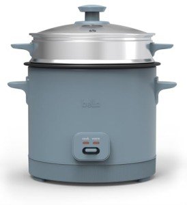 Bella 16-Cup Rice Cooker with Steamer Basket