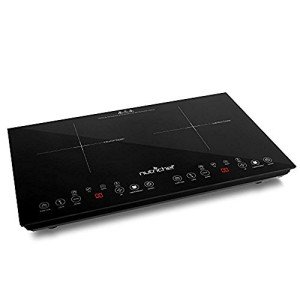 NutriChef Portable Double Induction Cooktop - 1800W