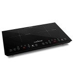NutriChef Portable Double Induction Cooktop - 1800W