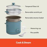 Bella 16-Cup Rice Cooker with Steamer Basket