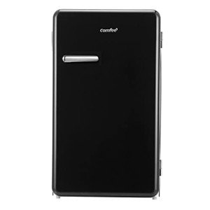 Comfee Retro Mini Refrigerator - 3.3 Cu. Ft. Black