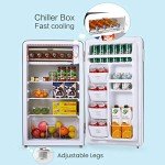 Comfee Retro Mini Refrigerator - 3.3 Cu. Ft. Black