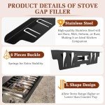 Stainless Steel Stove Gap Covers for Kitchen