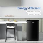 BANGSON Energy Efficient Mini Fridge with Freezer