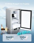 EUHOMY Nugget Ice Maker for Home & Business