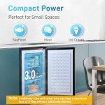 Anypro 3 Cu.Ft Compact Upright Freezer with Drawers