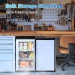 Anypro 3 Cu.Ft Compact Upright Freezer with Drawers