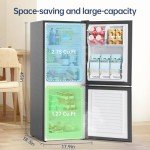 BANGSON 4.0 Cu.Ft. Small Refrigerator with Freezer