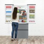 DYTesa 33 Inch French Door Refrigerator with Bottom Freezer