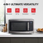 Toshiba 4-in-1 Air Fryer Microwave Oven, Black