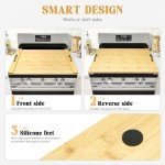 GASHELL Bamboo Noodle Board for Stove Top