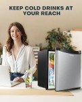 Upstreman 1.7 Cu.ft Mini Fridge with Freezer
