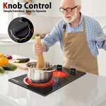 Cooksir 2-Burner Electric Cooktop with Safety Features