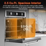 AAOBOSI 24-Inch Convection Electric Wall Oven