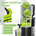 6.1" Cold Press Juicer with High Juice Yield