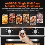 AAOBOSI 24-Inch Convection Electric Wall Oven