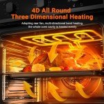 AAOBOSI 24-Inch Convection Electric Wall Oven