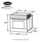 COSMO 24" Single Wall Electric Convection Oven