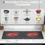 Hobsir 2 Burner Electric Cooktop with Touch Screen