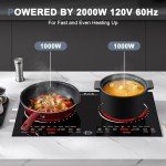 Hobsir 2 Burner Electric Cooktop with Touch Screen