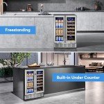 24-Inch Dual Zone Wine and Beverage Cooler