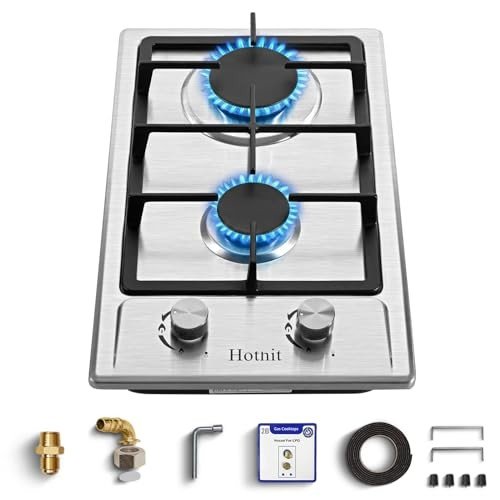 Dual Fuel 2-Burner Propane Gas Stove Top