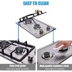 Dual Fuel 2-Burner Propane Gas Stove Top