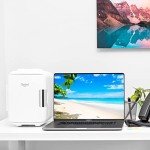 Cooluli Portable Mini Fridge for Drinks and Snacks